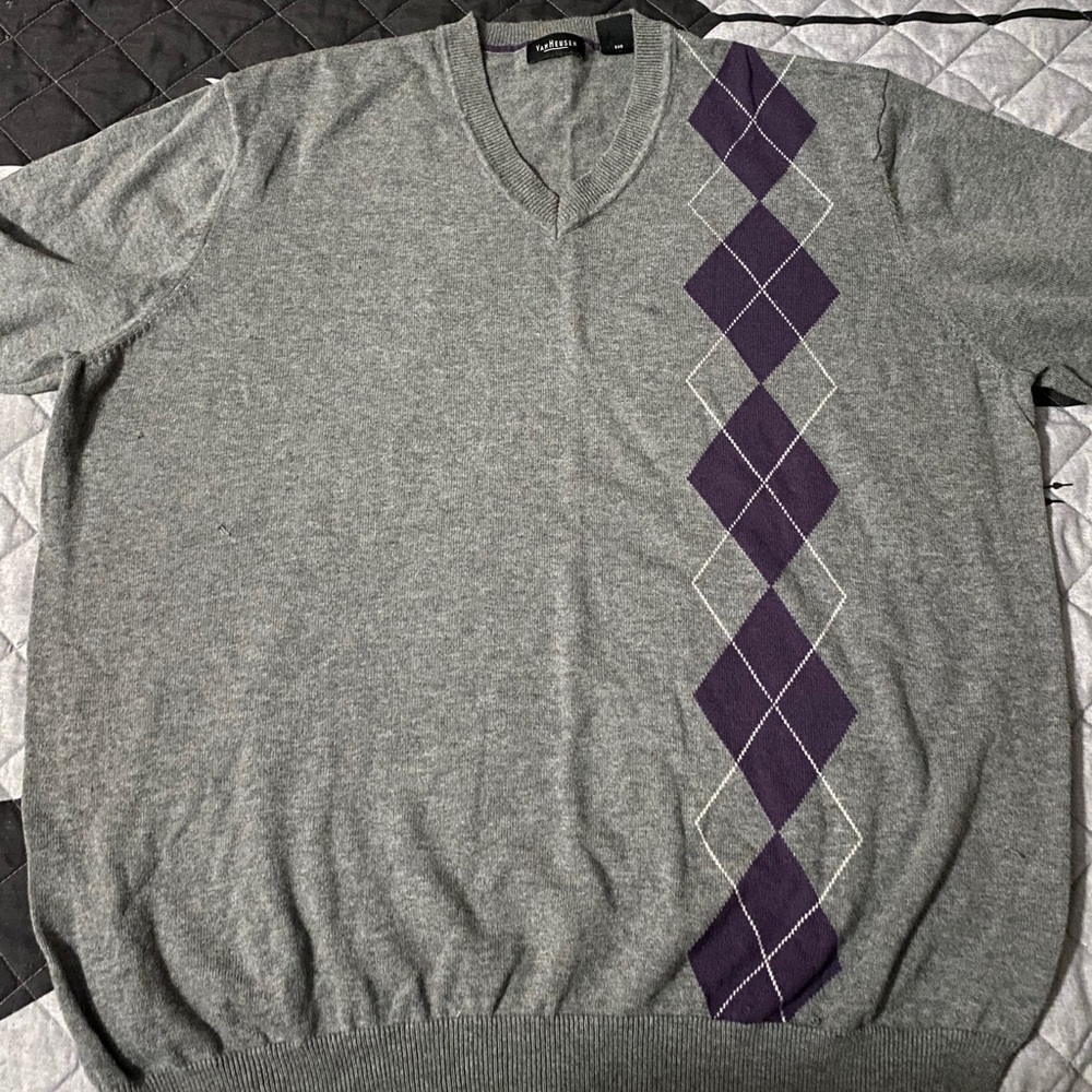 Van Heusen argyle sweater